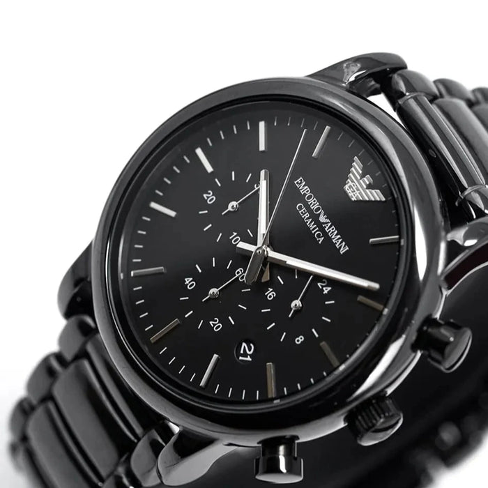 Emporio Armani  AR1507 Black Ceramic Chronograph Men's Watch