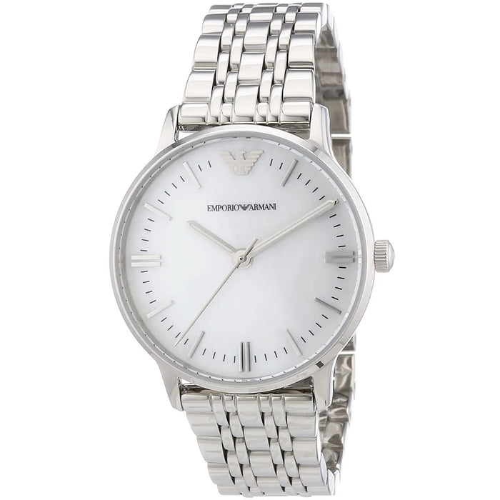 Emporio Armani  AR1602 Silver Stainless Steel Mother of Pearl Ladies Watch