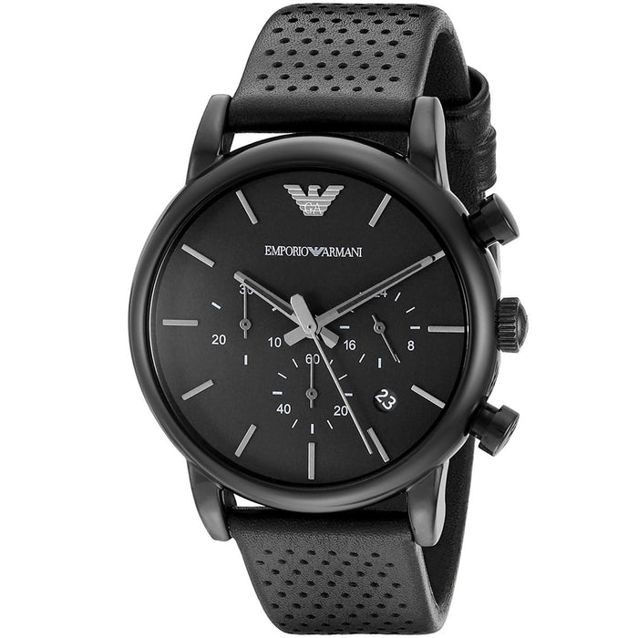 Emporio Armani AR1737 Black Chronograph Stainless Steel Men's Watch