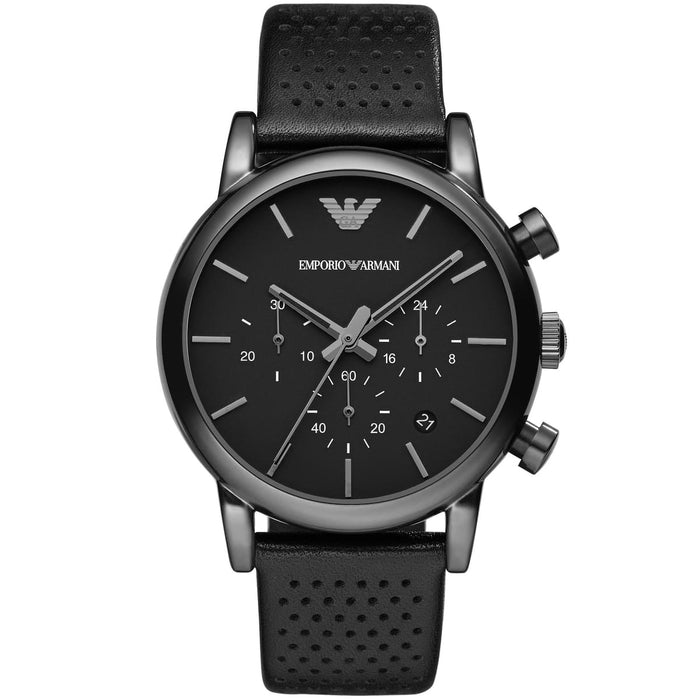 Emporio Armani AR1737 Black Chronograph Stainless Steel Men's Watch