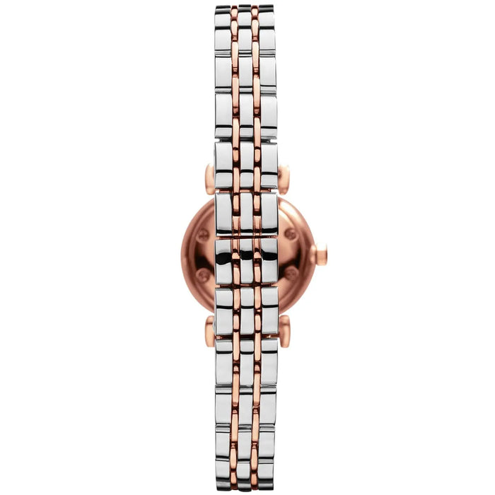 Emporio Armani AR1764 Silver and Rose Gold Stainless Steel Ladies Watch