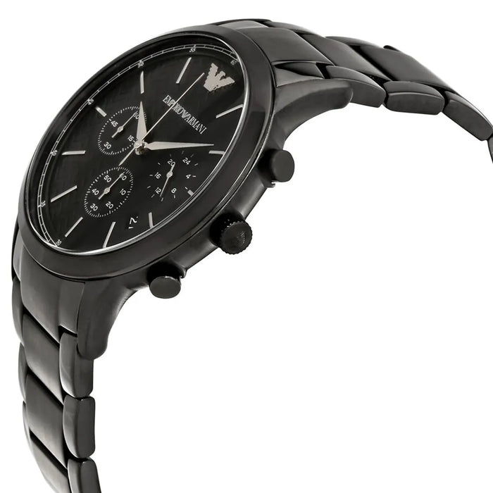 Emporio Armani AR2485 Black Stainless Steel Chronograph Men's Watch