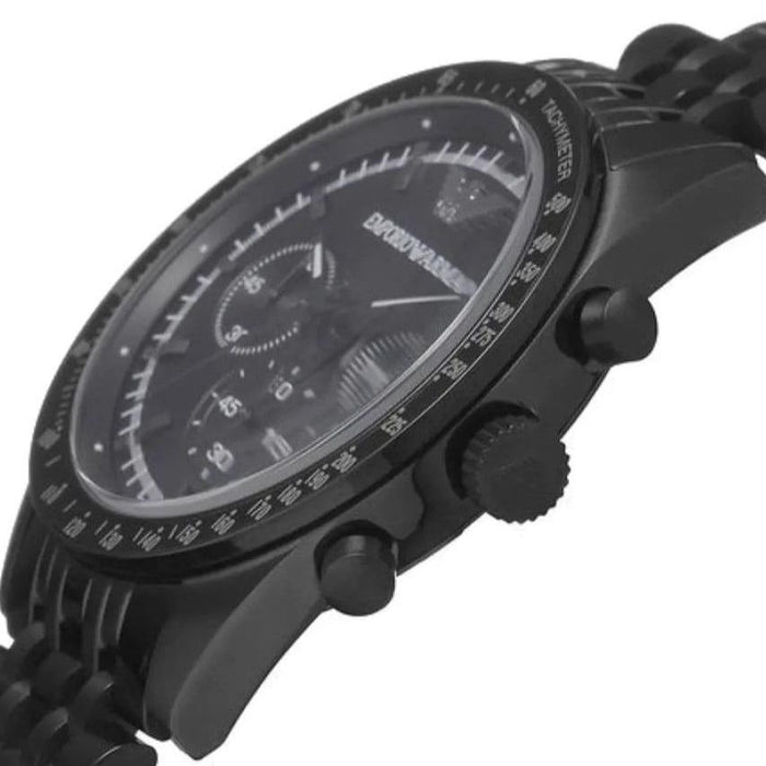 Emporio Armani  AR5989 Black Stainless Steel Chronograph Men's Watch