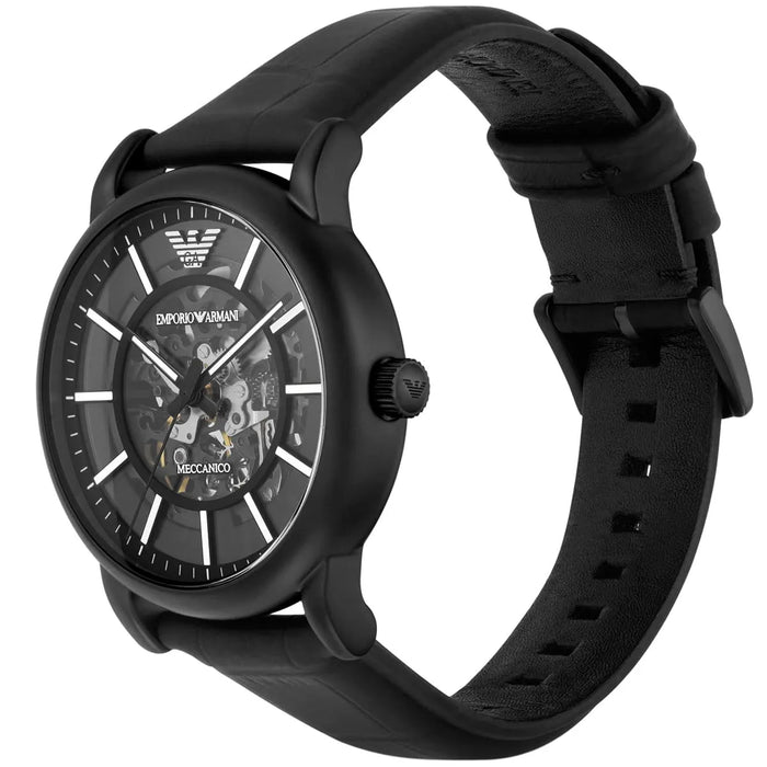 Emporio Armani AR60008 Black Leather Men's Watch