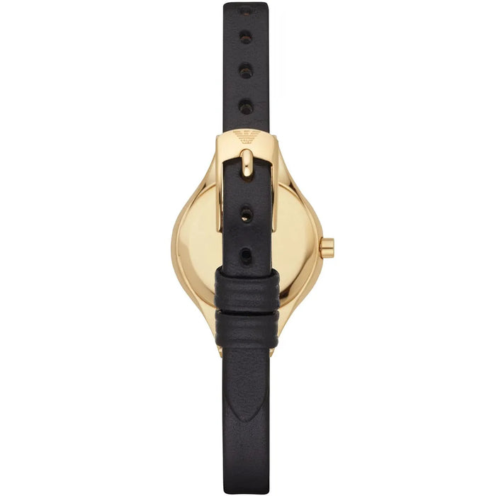 Emporio Armani  AR7405 Black Dial Gold Stainless Steel Ladies Watch