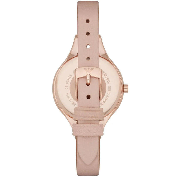 Emporio Armani  AR7437 Rose Gold Stainless Steel Ladies Watch