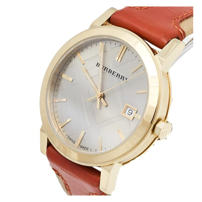 Burberry BU9016 The City Check Champagne Ladies Watch