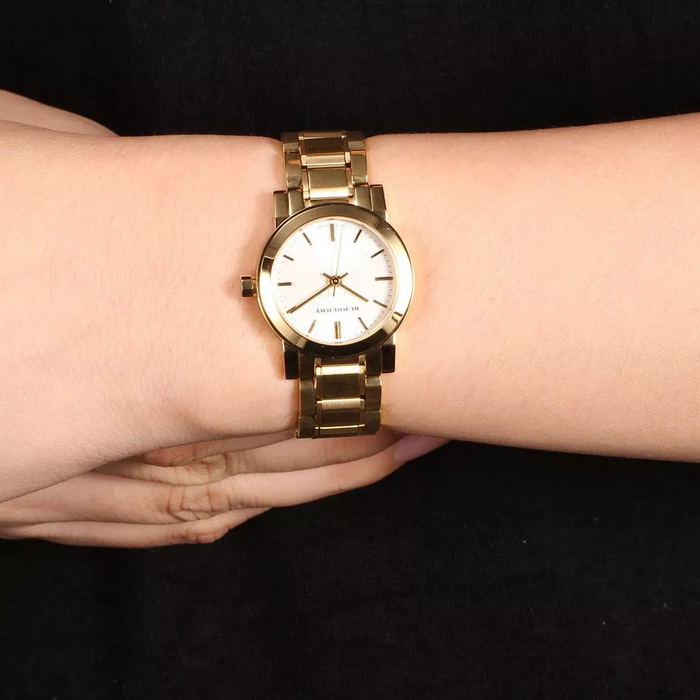 Burberry BU9203 Gold Ion Plated Stainless Steel Bracelet Ladies Watch