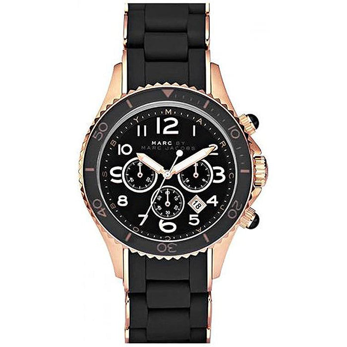 Marc Jacobs MBM2553 Pelly Black Dial Rose Gold Stainless Steel Ladies Watch