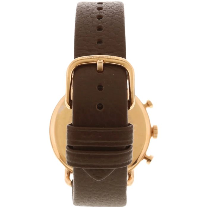 Emporio Armani  AR11106 Aviator Brown Leather Men's Watch