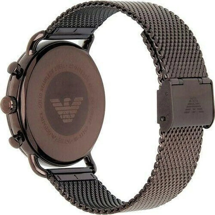 Emporio Armani  AR11169 Aviator Brown Mesh Men's Watch