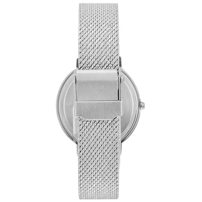 Emporio Armani AR11128 Silver Stainless Steel Mesh Ladies Watch