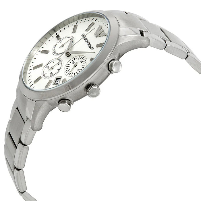 Emporio Armani AR2458 Silver Stainless Steel Chronograph Men's Watch