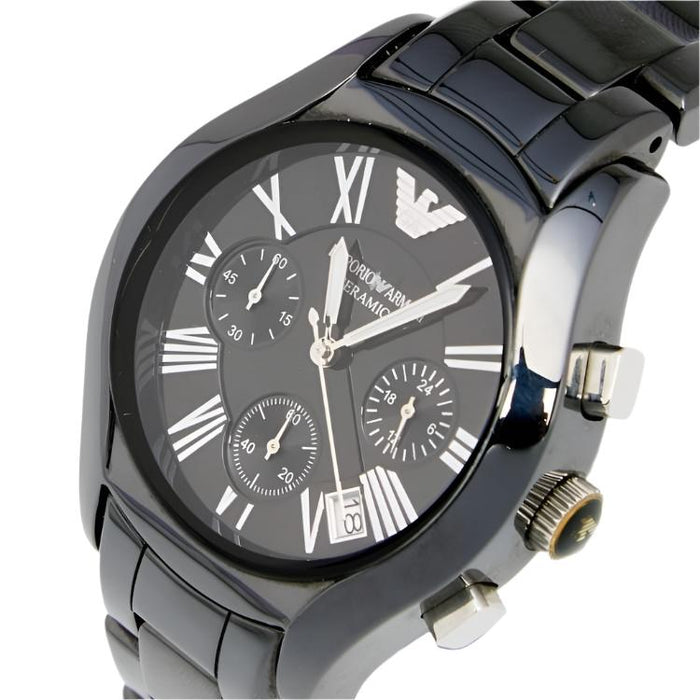 Emporio Armani Ladies Ceramica Black Watch AR1401