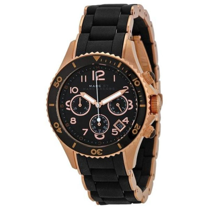 Marc Jacobs MBM2553 Pelly Black Dial Rose Gold Stainless Steel Ladies Watch