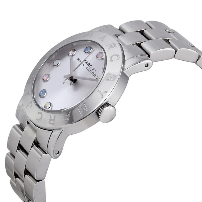 Marc Jacobs MBM3214 AMY Silver Stainless Steel Ladies Watch