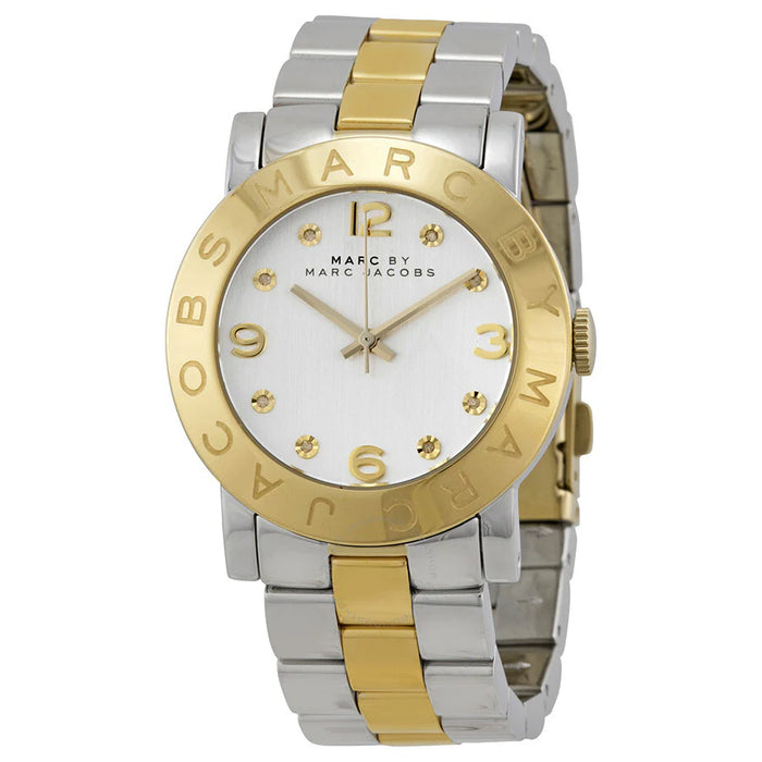 Marc Jacobs MBM3139 AMY Silver Two-Tone Stainless Steel Ladies Watch