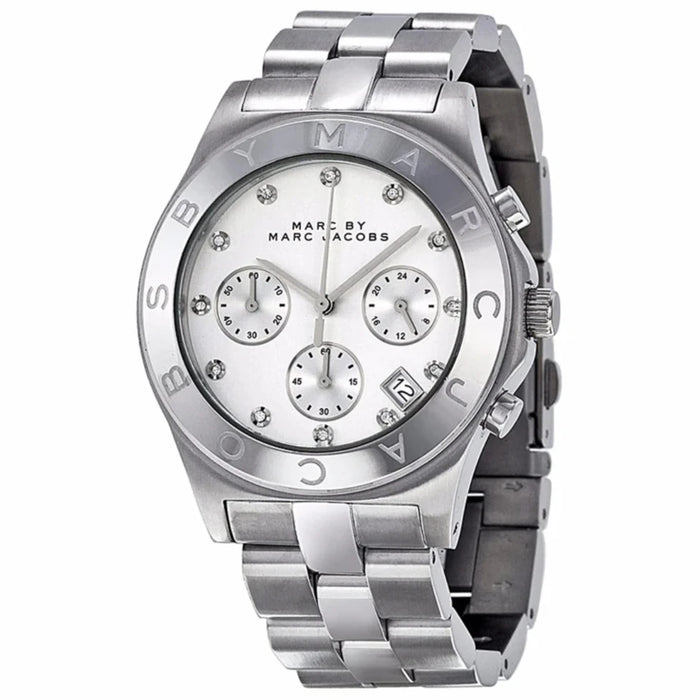 Marc Jacobs MBM3100 Blade Silver Stainless Steel White Ladies Watch