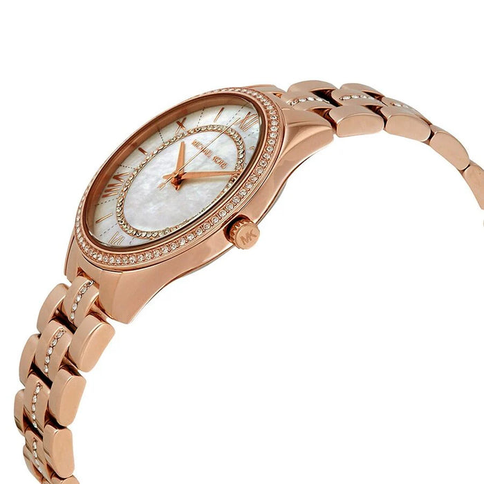 Michael Kors Mini Lauryn Ladies Rose Gold Watch MK3716