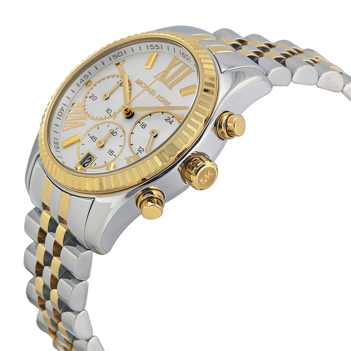 Michael Kors Lexington Chrono Ladies Two-Tone Watch MK5955