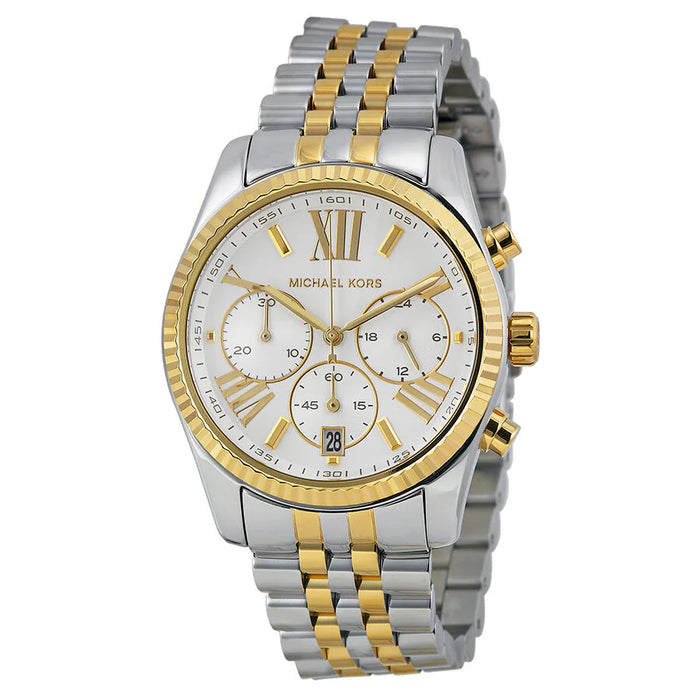 Michael Kors Lexington Chrono Ladies Two-Tone Watch MK5955