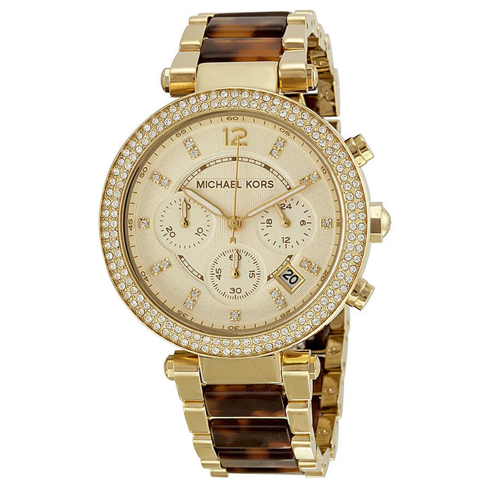 Michael Kors Parker Chrono Ladies Gold Watch MK5688