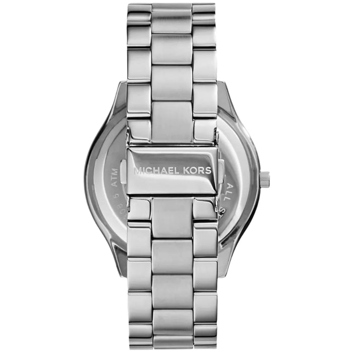 Michael Kors Ladies Slim Runway Silver Watch MK3178