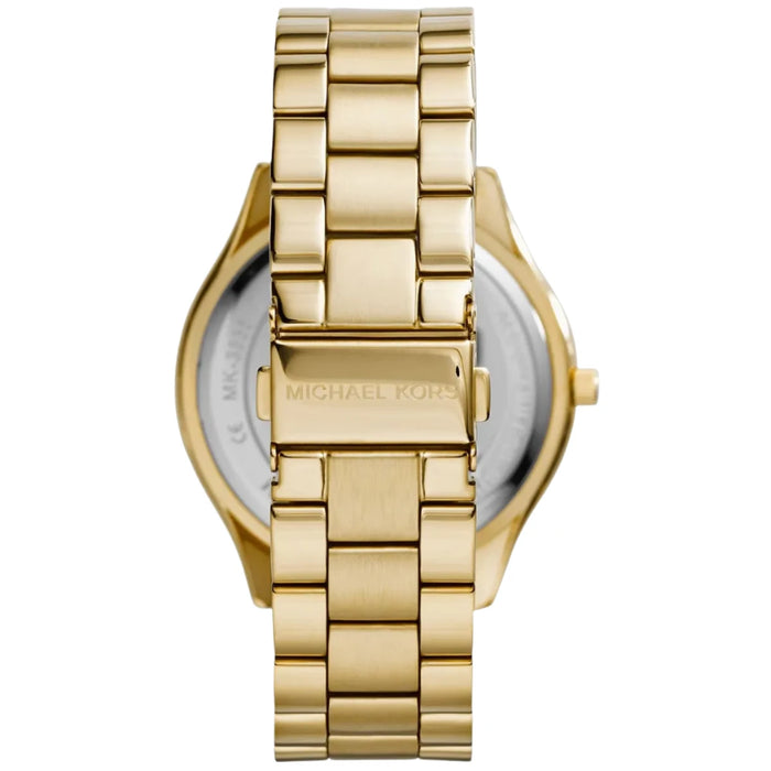 Michael Kors Ladies Slim Runway Gold Watch MK3335