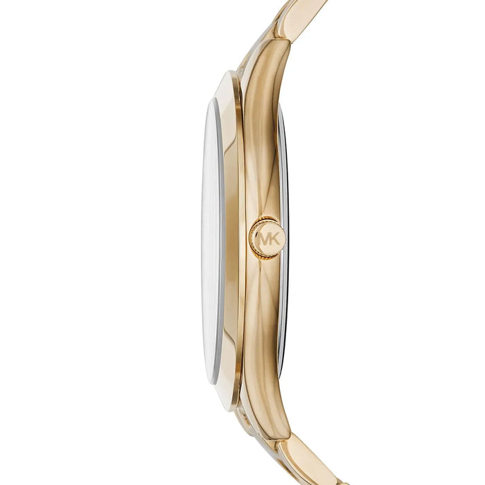 Michael Kors Ladies Slim Runway Gold Watch MK3435