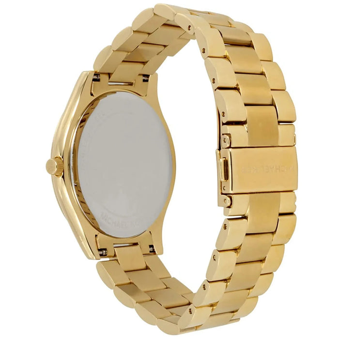 Michael Kors Ladies  Slim Runway Gold Watch MK3478