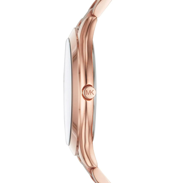 Michael Kors Ladies Slim Runway Rose Gold Watch MK3550