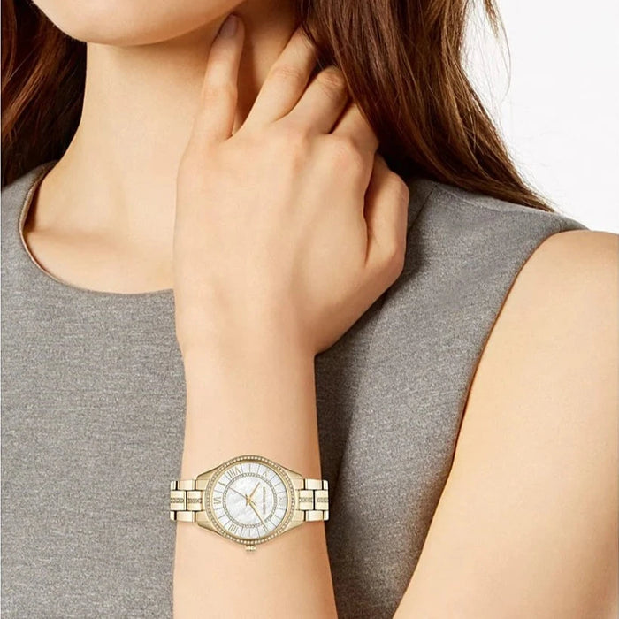 Michael Kors Mini Lauryn Ladies Gold Watch MK3899