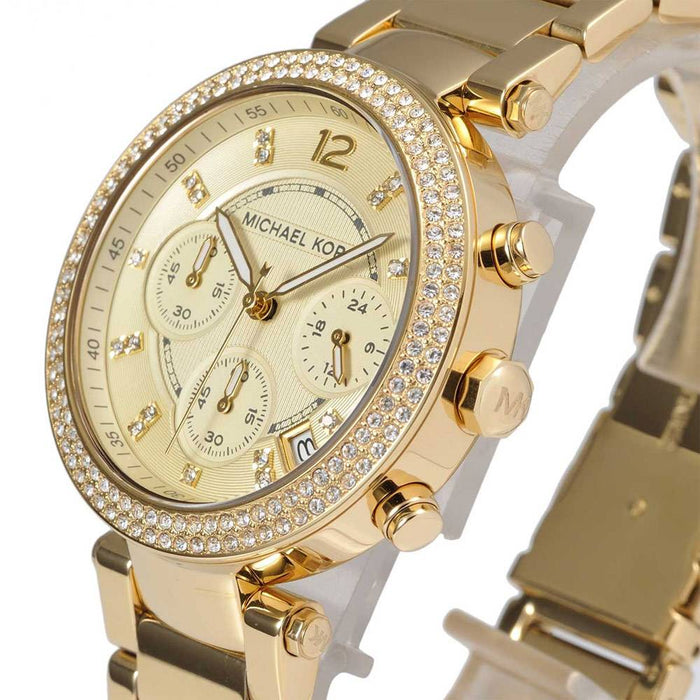 Michael Kors Parker Ladies Gold Watch MK5354