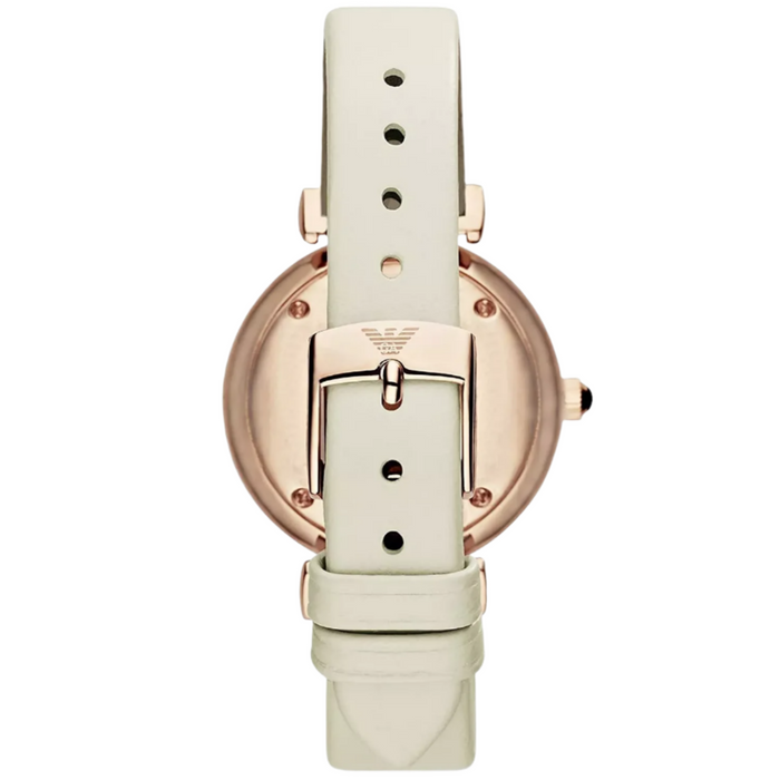 Emporio Armani Ladie Gianni T-Bar Cream Watch AR1769