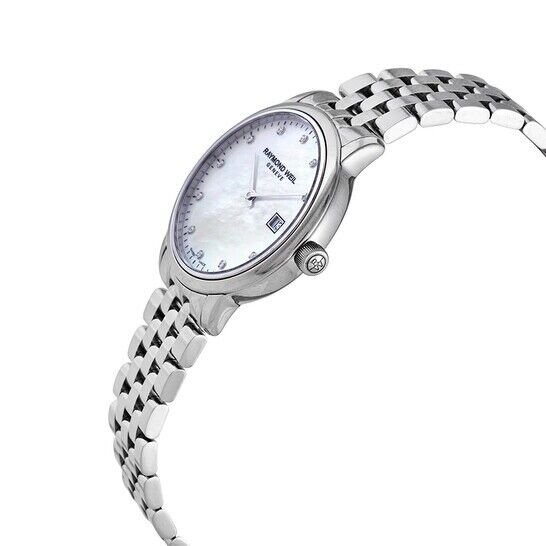 Emporio Armani AR1961 Silver Mother of Pearl Ladies Watch