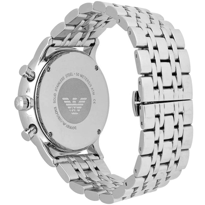 Emporio Armani AR1648 Silver Stainless Steel Chronograph  Men's Watch