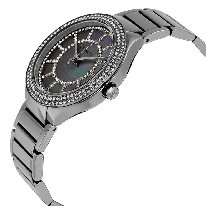 Michael Kors MK3410 Kerry Crystal Gunmetal Grey Stainless Steel Ladies Watch