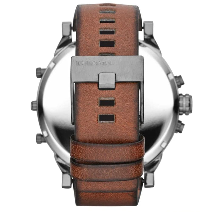 Diesel DZ7332 Mr. Daddy 2.0 Black & Brown Leather Chronograph Men's Watch