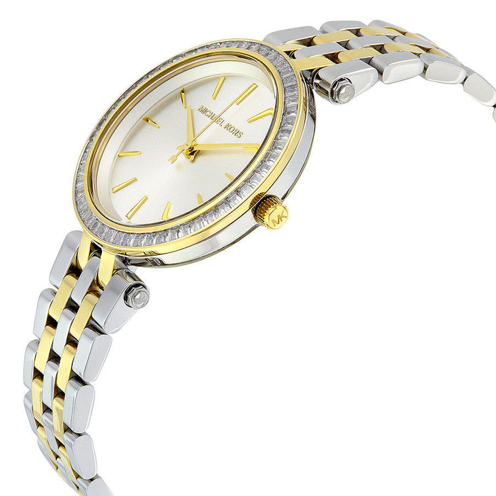 Michael Kors MK3405 Mini Darci Two Tone Silver & Gold Stainless Steel Ladies Watch