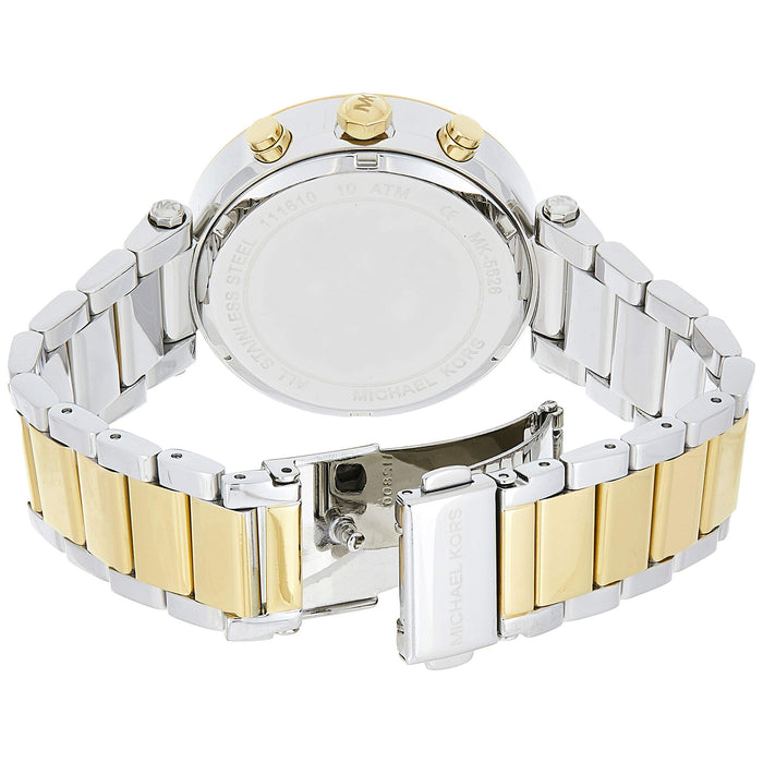 Michael Kors MK5626 Parker Silver & Gold Chronograph Ladies Watch