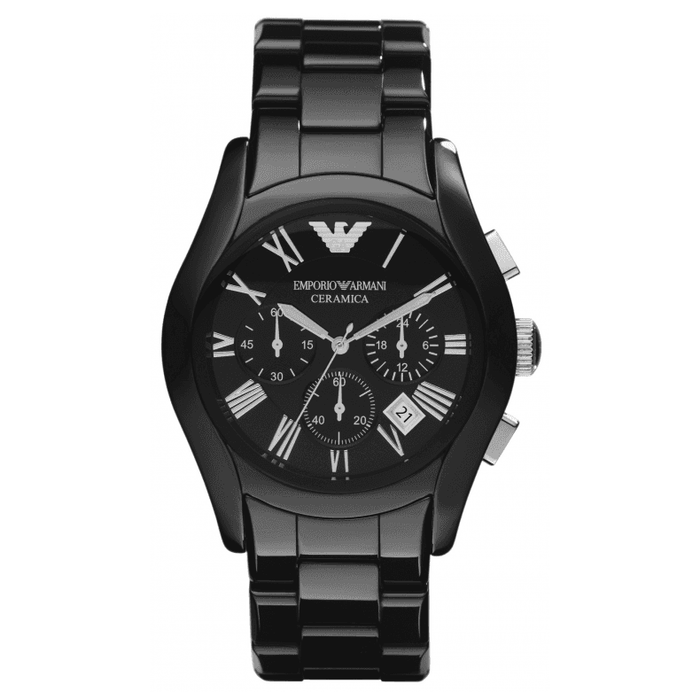 Emporio Armani  AR1400 Black Ceramic Chronograph Men's Watch
