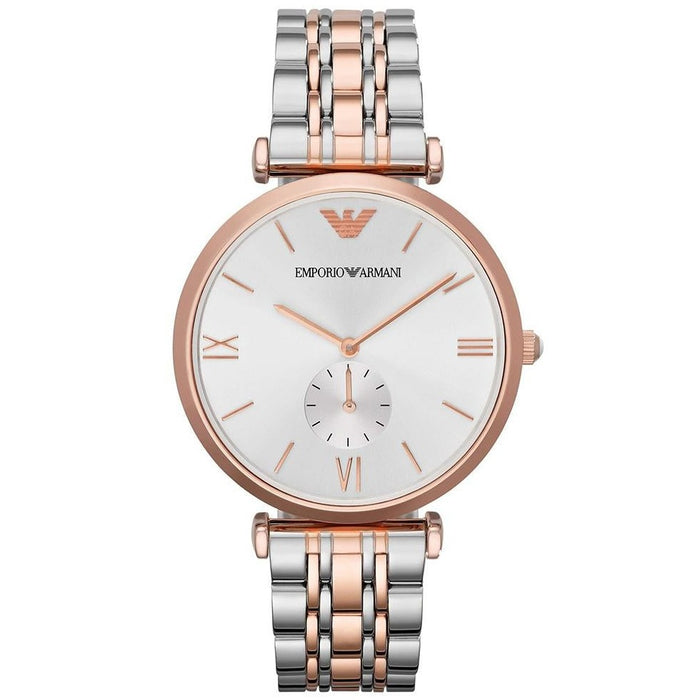 Emporio Armani AR1677 Rose Gold and Stainless Steel Ladies Watch