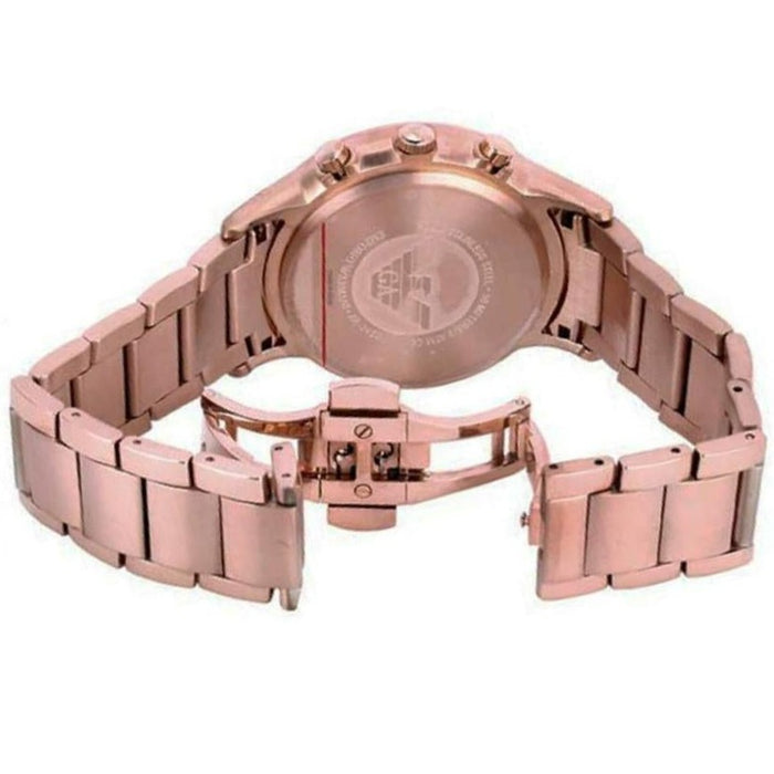 Mens Rose Gold Chronograph Emporio Armani Watch AR2452