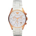 Mens Tazio White Silicone Chronograph Emporio Armani Watch AR5919