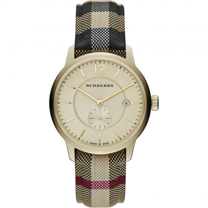 Burberry BU10001 Classic Horseferry Check Fabric Men's Watch