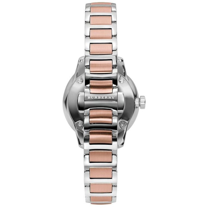 Burberry BU10117 Classic Silver & Rose Gold Two-Tone Stainless Steel Ladies Watch