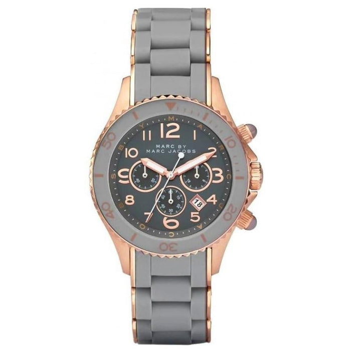 Marc Jacobs MBM2550 Rock Gray Stainless Steel Chronograph Ladies Watch