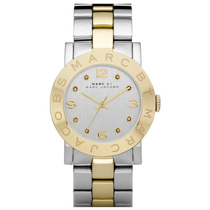 Marc Jacobs MBM3139 AMY Silver Two-Tone Stainless Steel Ladies Watch