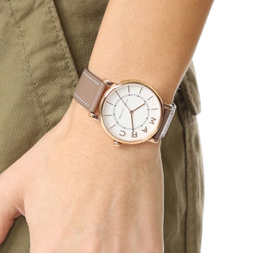 Marc Jacobs  MJ1538 Roxy Mini Brown Leather  Ladies Watch