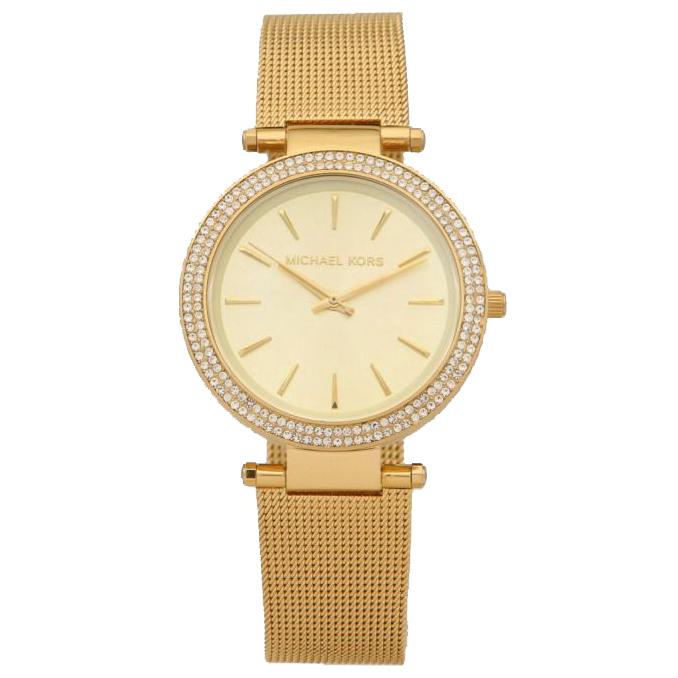 Ladies Darci Gold Tone Mesh Michael Kors Watch MK3368